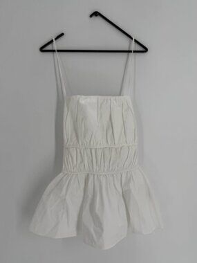 COS | Dresses | Cos Waterfall Layered Dress Bluelinen Size 2 | Poshmark